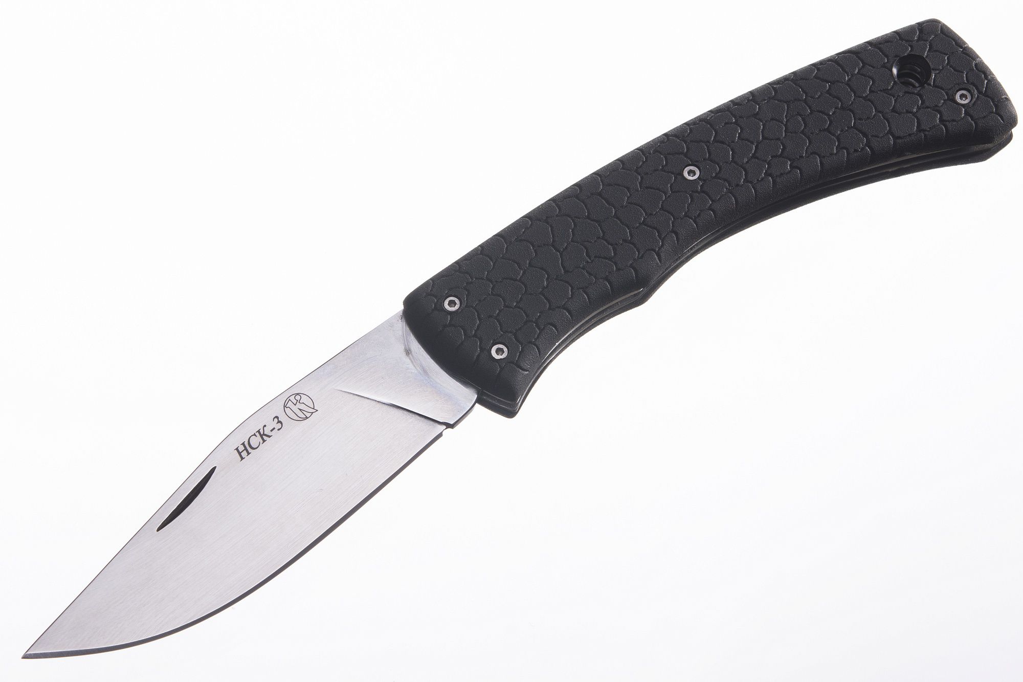 Нож складной НСК-3 AUS-8, клинок-полировка, рукоять-эластрон (011300) (ПП)