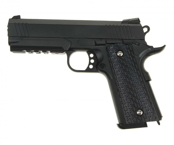 Пистолет софтэйр Galaxy G.25 пружинный, клб.: 6 мм. (Colt 1911 PD)