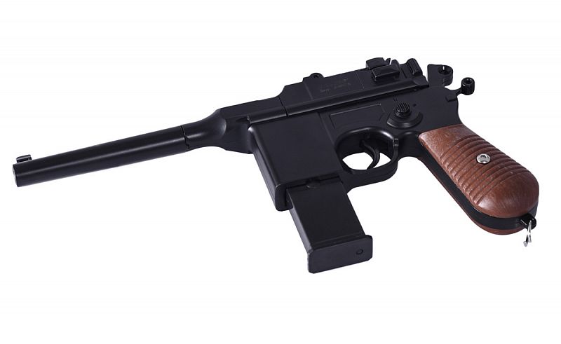 Пневмат. пистолет Stalker SA96M Spring, клб. 6мм. (аналог Mauser C96) металл, 80м/с, 7шар.