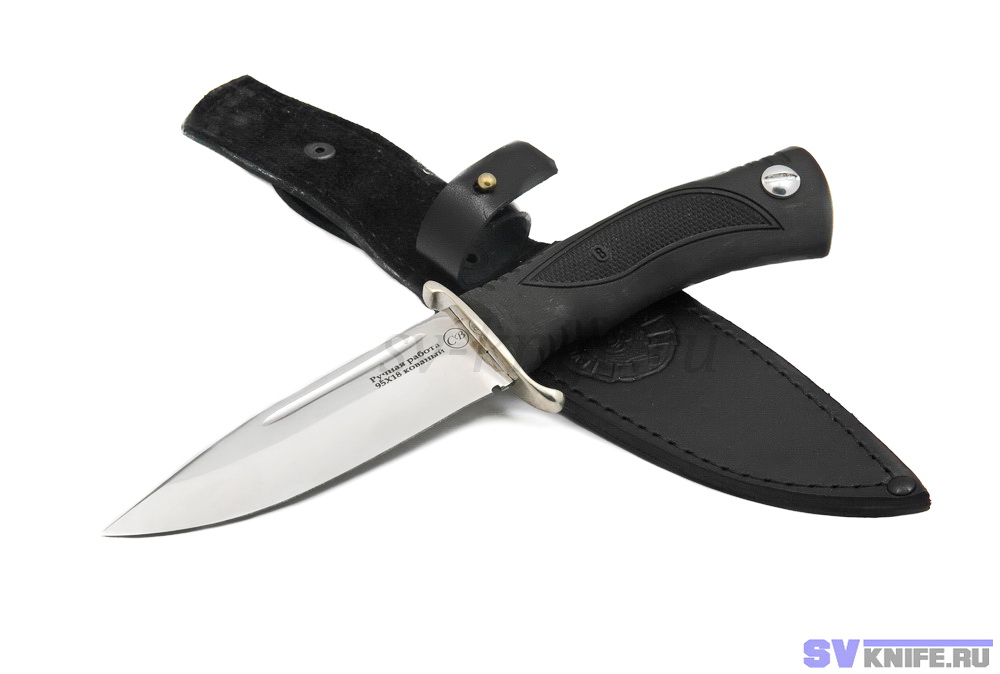 Нож Сибиряк 95Х18 резиновая рукоять (СВ)