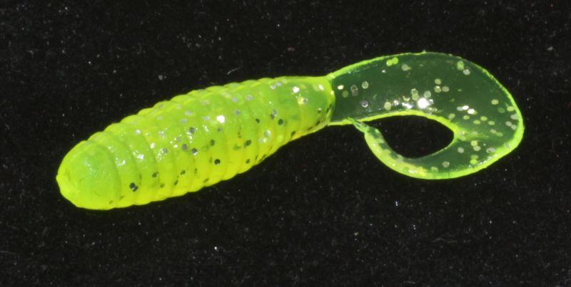 Приманка съедобная ALLVEGA Flutter Tail Grub 5,5см.. 1,8гр. цвет chartreuse