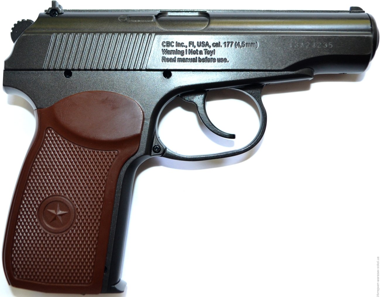 Пневматический пистолет Borner ПМ49, клб. 4,5мм.