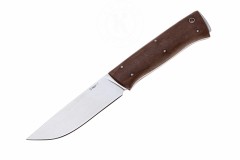 Нож Стерх-1 AUS-8, клинок-полировка, рукоять-дерево, ножны-кожа (011101) (ПП)