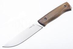 Нож Стерх-2 AUS-8, клинок-полировка, рукоять-дерево, ножны-кожа (011101) (ПП)