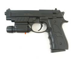 Пистолет софтэйр Galaxy G.052BL (Collt 25) пружинный, клб.: 6 мм. c ЛЦУ
